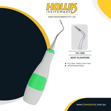 2.3mm sharp tip for precise tooth and root fragment elevation.