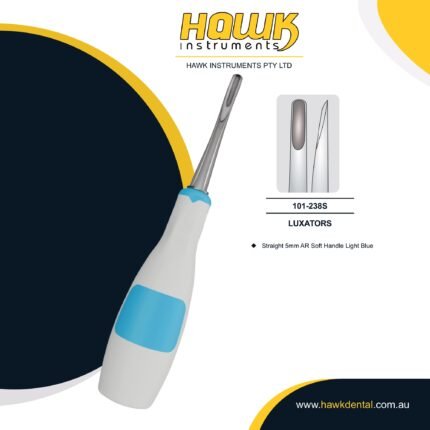 Hawk Instruments Dental Root Luxator 5mm Straight Tip – Dental Extraction Instrument Australia