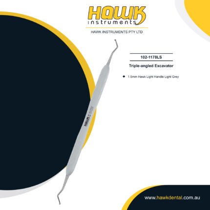 Hawk Instruments Dental Triple-Angled Excavator 1.5mm for precise decay and debris removal in Australia
