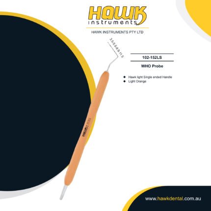 Hawk Dental CP 18-9 Periodontal Probe for accurate periodontal pocket depth measurement in Australia