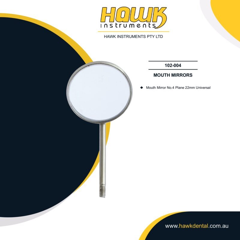 Hawk Instruments Dental Mouth Mirror 22mm Front Surface Mirror Australia