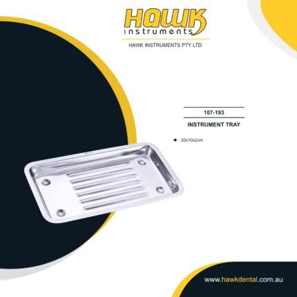 Hawk Dental Stainless Steel Dental Procedure Tray Sydney