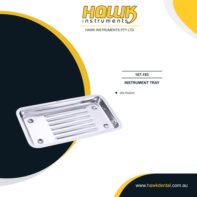 Hawk Dental Stainless Steel Dental Procedure Tray Sydney